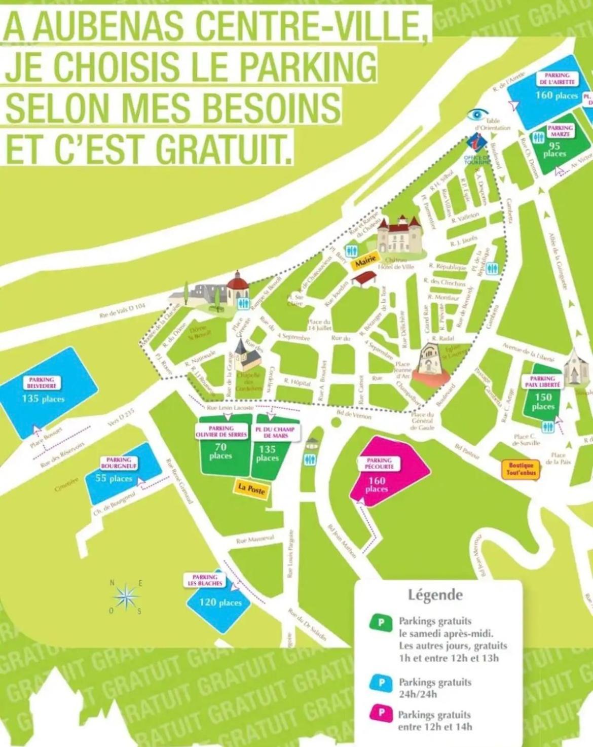 Escapade Ardechoise - Parking Gratuit - Chateau A 2 Pas Обена Экстерьер фото